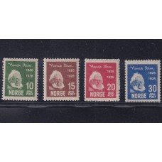 NORUEGA 1928 Yv 128/31 SERIE COMPLETA DE ESTAMPILLAS NUEVAS MINT 69 €